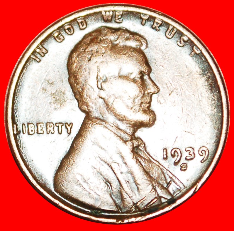  + ENTDECKUNG MÜNZE WEIZEN PENNY (1909-1958): USA ★ 1 CENT 1939S UNVERÖFFENTLICHT! OHNE VORBEHALT!   