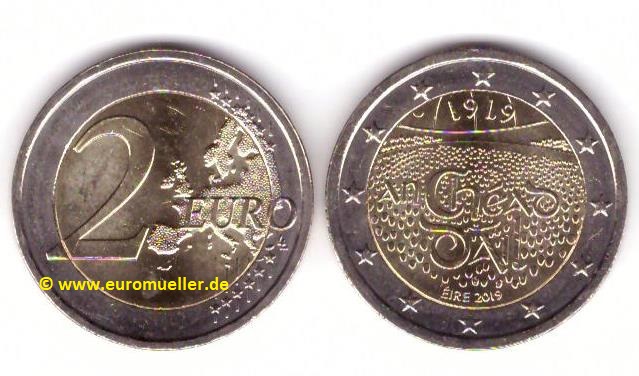 Irland 2 Euro Gedenkmünze 2019...Dáil Éireann   