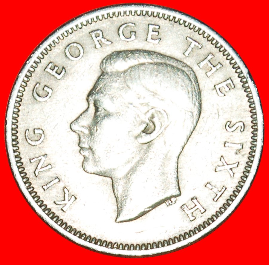  Ⰶ MAORI-KRIEGER (1948-1952): NEUSEELAND ★ 1 SHILLING 1951! OHNE VORBEHALT! Georg VI. (1937-1952)   