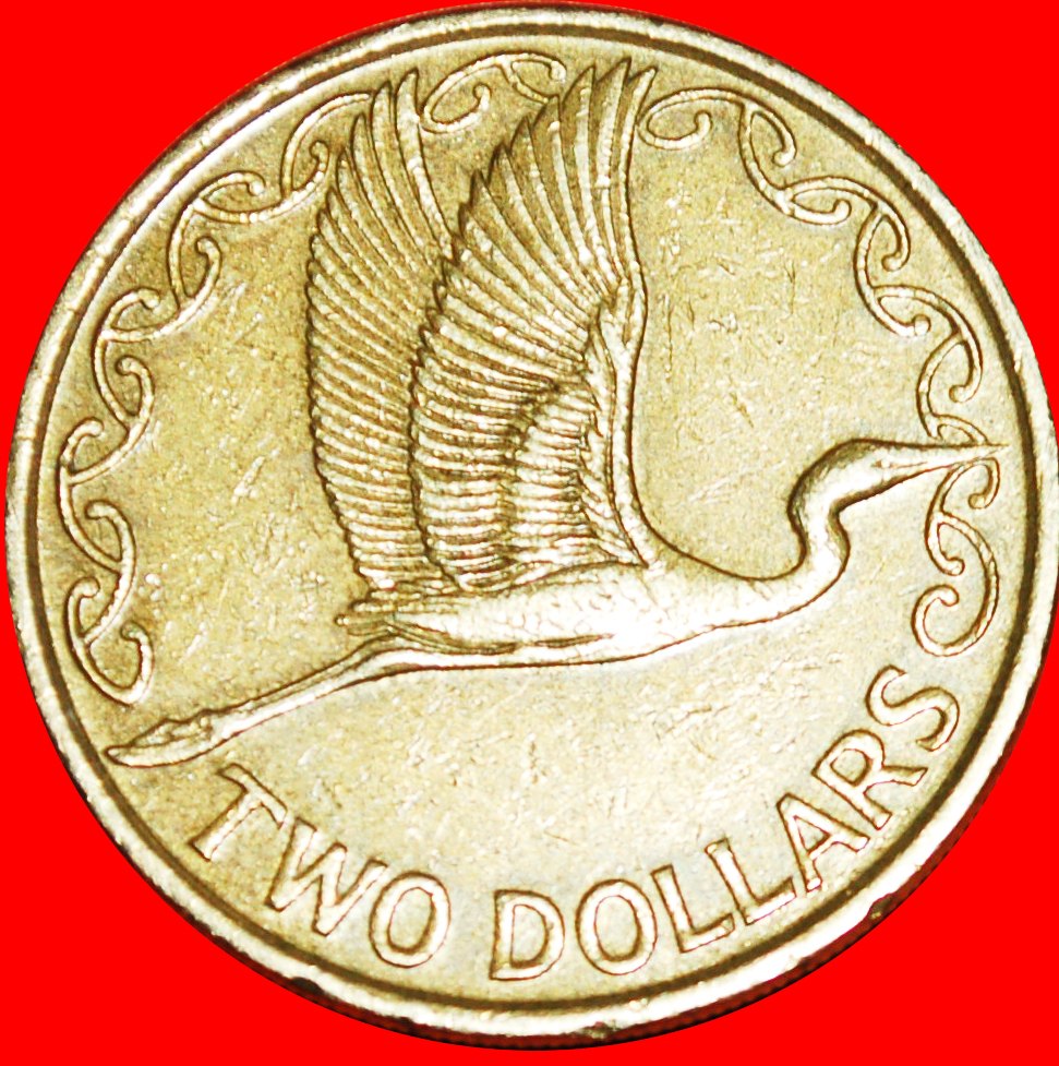  + VOGEL: NEUSEELAND ★ 2 DOLLARS 1990! OHNE VORBEHALT!   