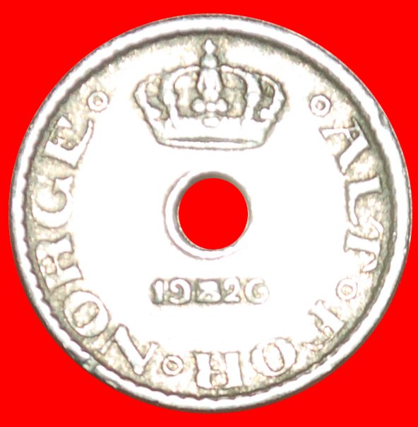  + 3 SOLD ROSES (1924-1951): NORWAY ★ 10 ORE 1926 Haakon VII (1905-1957)! LOW START ★ NO RESERVE!   