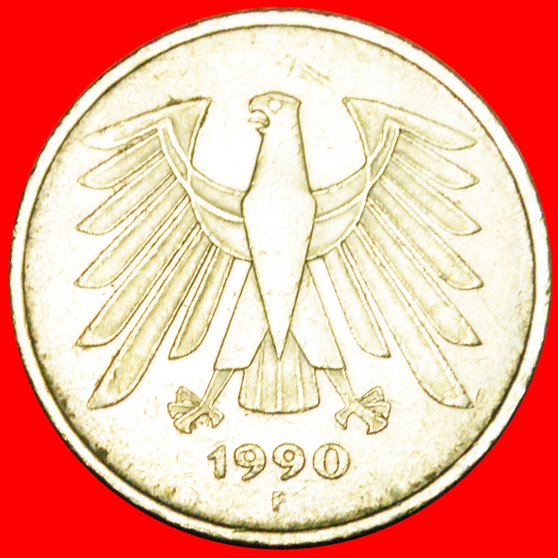  + ADLER (1975-2001):  DEUTSCHLAND ★ 5 MARK 1990F! OHNE VORBEHALT!   