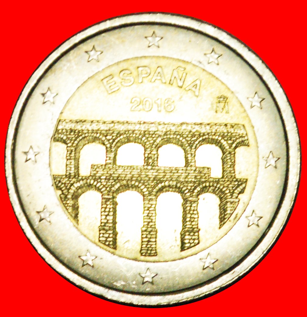  + PHILIP VI (2014-): SPAIN ★ 2 EURO 2016 ARCHES MINT LUSTER! LOW START ★ NO RESERVE!   