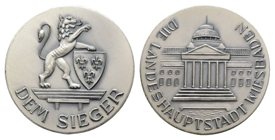  Wiesbaden; unedle Medaille o.J.; 25,11 g Ø 38 mm   