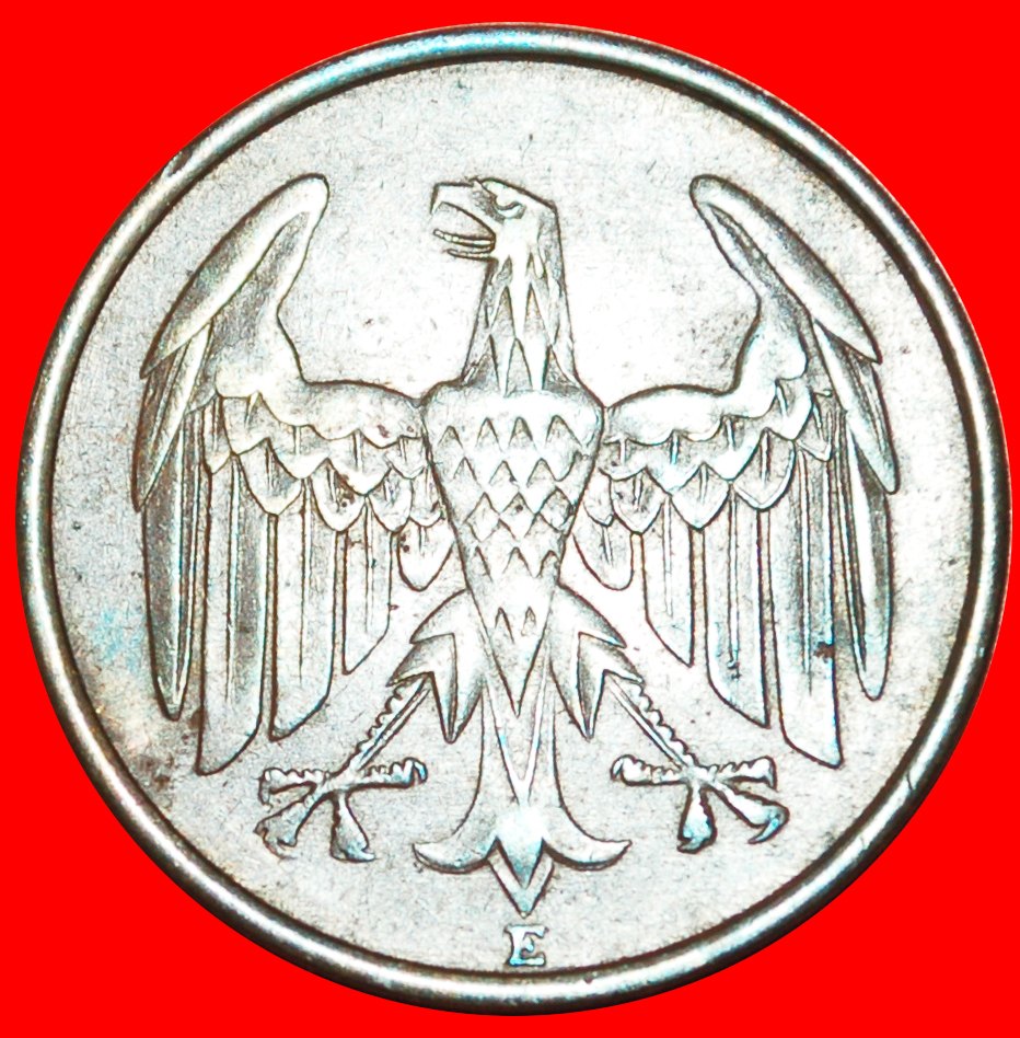  + UNGEWÖHNLICH: DEUTSCHLAND ★ 4 PFENNIG 1932E! OHNE VORBEHALT!   