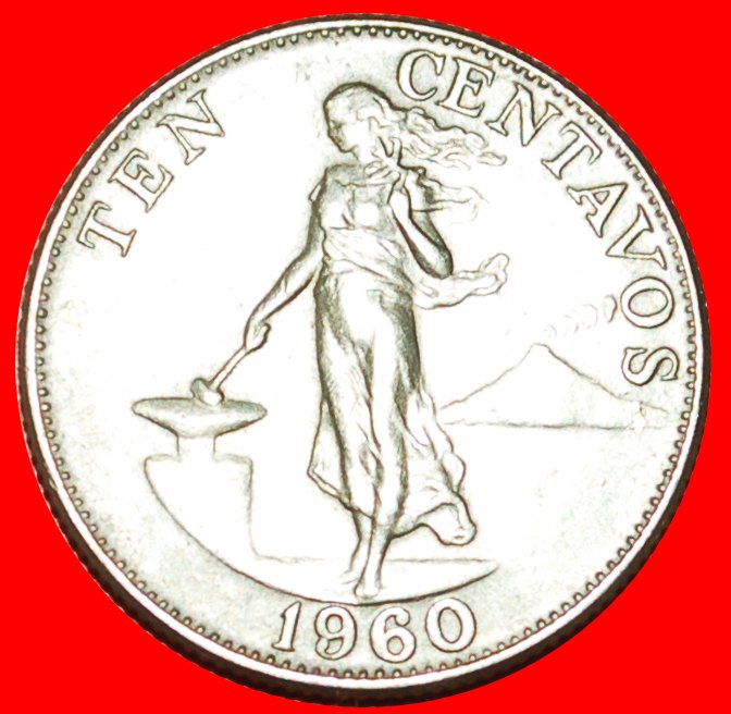 + ANVIL (1958-1966): PHILIPPINES ★ 10 CENTAVOS 1960! LOW START★ NO RESERVE!