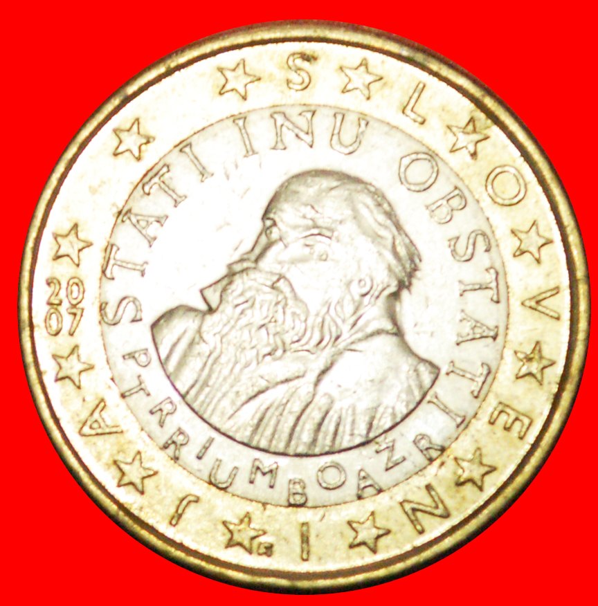  + PRIMOZ TRUBAR (1508-1583): SLOVENIA ★ 1 EURO 2007! LOW START★ NO RESERVE!   