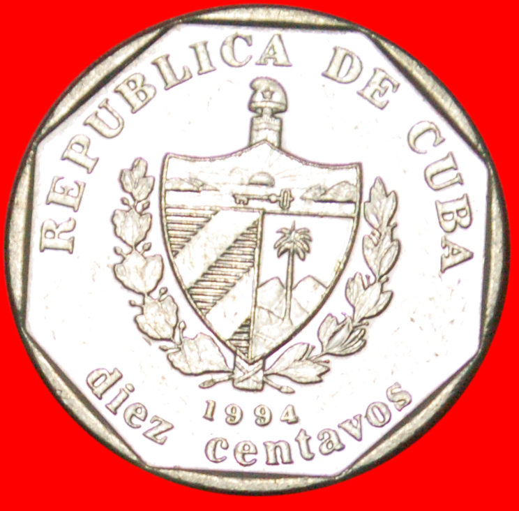  * Medal alignment ↑↑ CONVERTIBLE PESO: CUBA ★ 10 CENTAVOS 1994!!!  LOW START ★ NO RESERVE!   