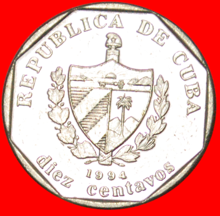  * Medal alignment ↑↑ CONVERTIBLE PESO: CUBA ★ 10 CENTAVOS 1994!!!  LOW START ★ NO RESERVE!   