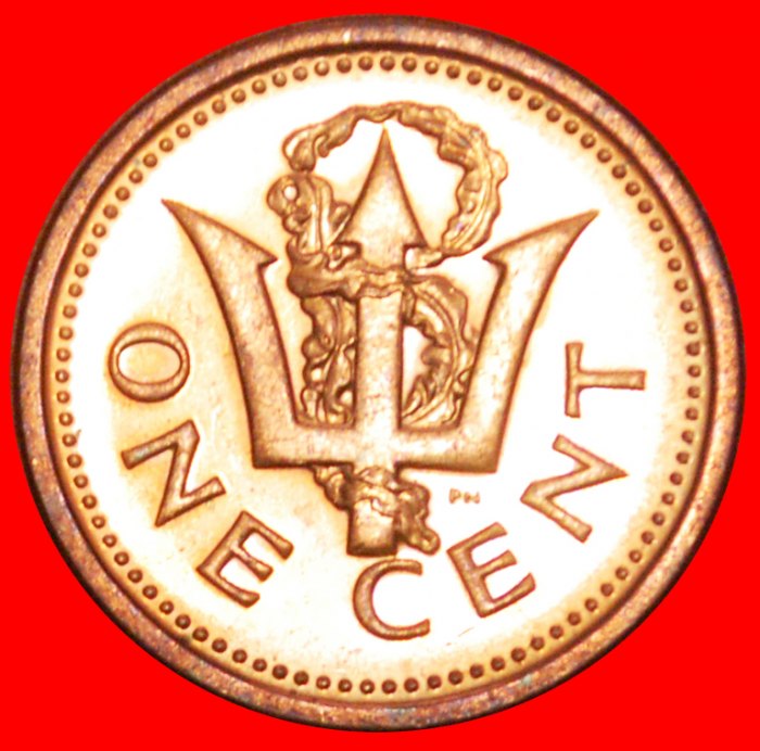 + GREAT BRITAIN (2007-2012): BARBADOS ★ 1 CENT 2008 MINT LUSTER! LOW START ★ NO RESERVE!