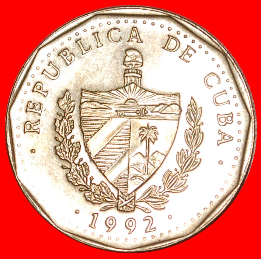  + Nationalheld-Typ (1991-2015): KUBA ★ 1 PESO 1992! OHNE VORBEHALT! José Martí (1853–1895)   