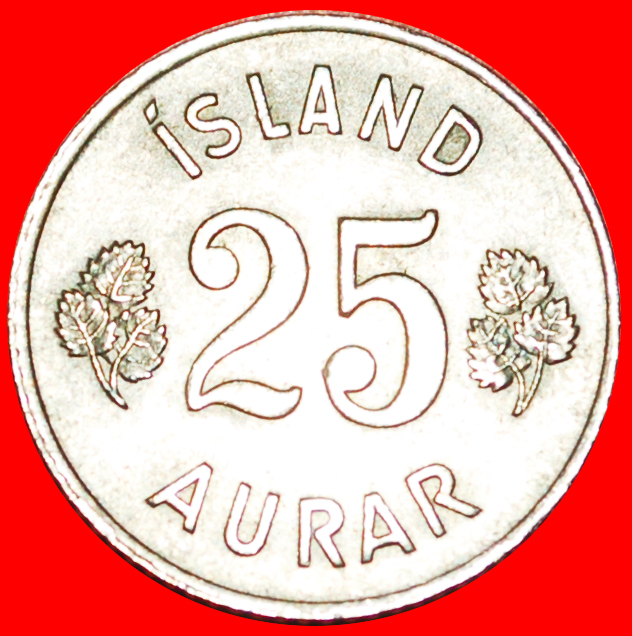  + GROSSBRITANNIEN BIRKE (1946-1967): ISLAND ★ 25 OERE 1960! OHNE VORBEHALT!   