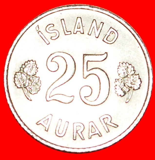  + GROSSBRITANNIEN BIRKE (1946-1967): ISLAND ★ 25 OERE 1966! OHNE VORBEHALT!   