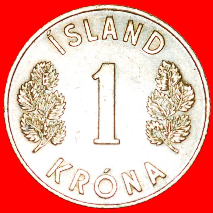  + GROSSBRITANNIEN 4 GEISTEN: ISLAND ★ 1 KRONA 1957! OHNE VORBEHALT!   