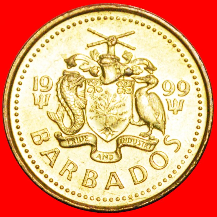  + GROSSBRITANNIEN (1973-2007): BARBADOS ★ 5 CENTS 1999 VZGL STEMPELGLANZ! OHNE VORBEHALT!   