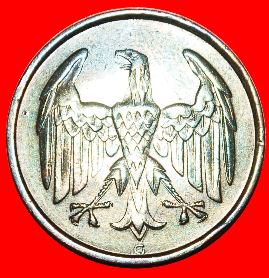  + UNGEWÖHNLICH: DEUTSCHLAND ★ 4 PFENNIG 1932G! OHNE VORBEHALT!   