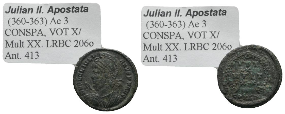  Antike, Römisches Kaiserreich, Kleinbronze; 3,44 g   