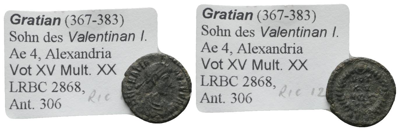 Antike, Römisches Kaiserreich, Kleinbronze; 1,26 g   