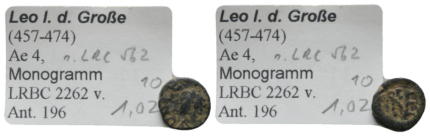  Antike, Römisches Kaiserreich, Kleinbronze; 1,01 g   