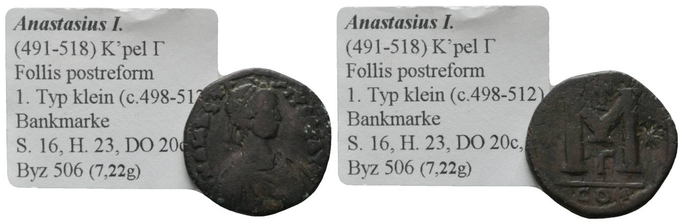  Antike, Byzanz, Kleinbronze; 7,29 g   