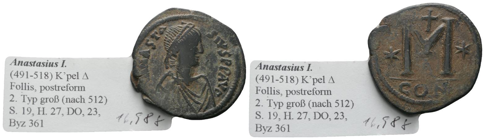  Antike, Byzanz, Bronze; 17,06 g   