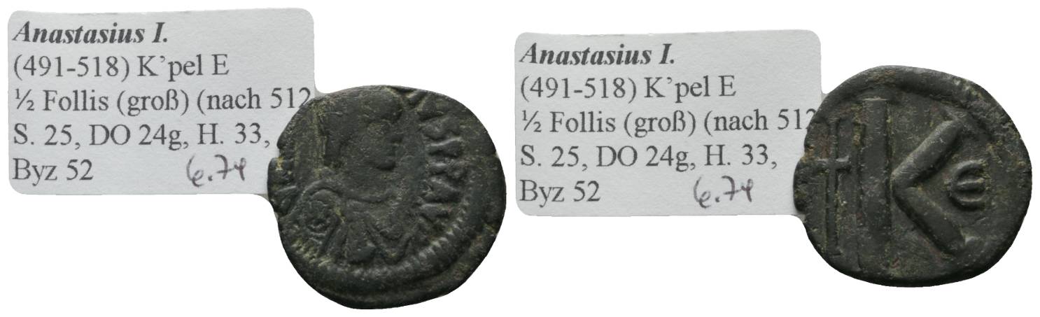  Antike, Byzanz, Kleinbronze; 6,76 g   