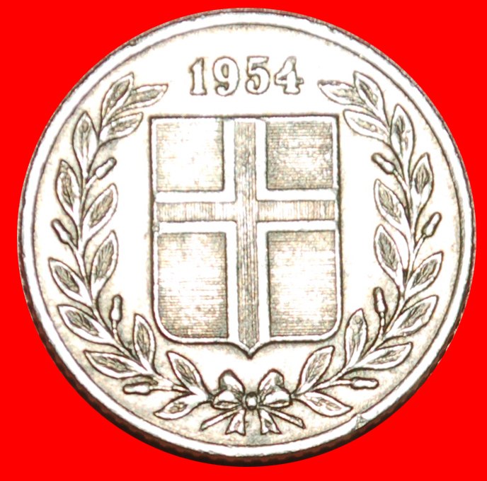 + GREAT BRITAIN BIRCH (1946-1967): ICELAND ★ 25 ORE 1954! LOW START ★ NO RESERVE!
