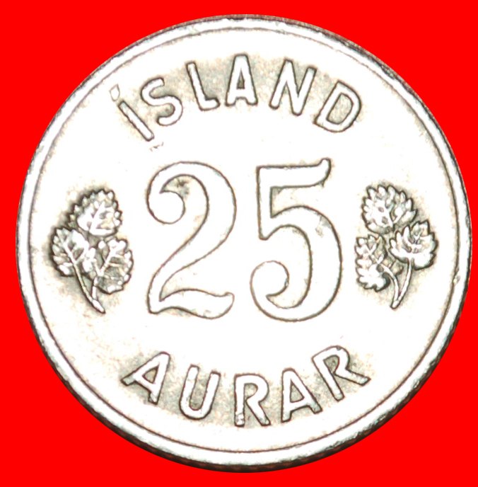  + GROSSBRITANNIEN BIRKE (1946-1967): ISLAND ★ 25 OERE 1954! OHNE VORBEHALT!   