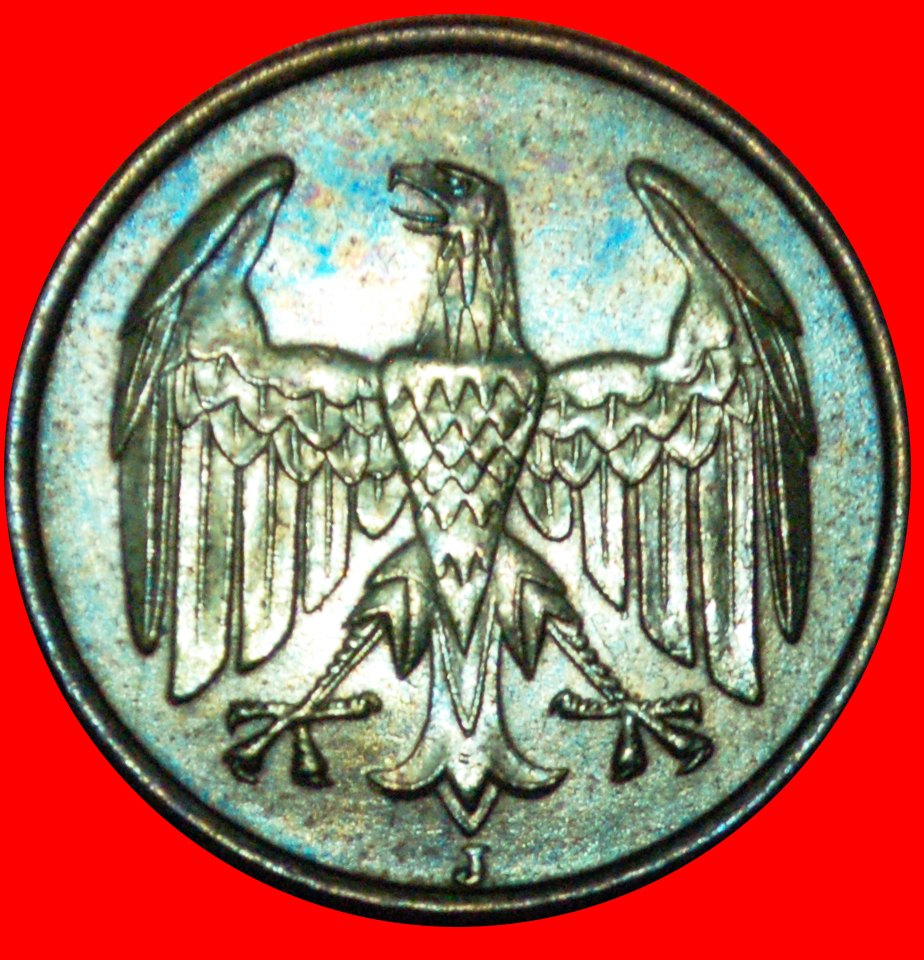  + UNGEWÖHNLICH: DEUTSCHLAND ★ 4 PFENNIG 1932J! OHNE VORBEHALT!   