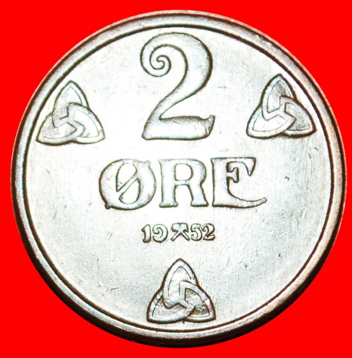 + 3 ROSEN (1909-1952): NORWEGEN ★ 2 OERE 1952 Haakon VII. (1905-1957)! OHNE VORBEHALT!