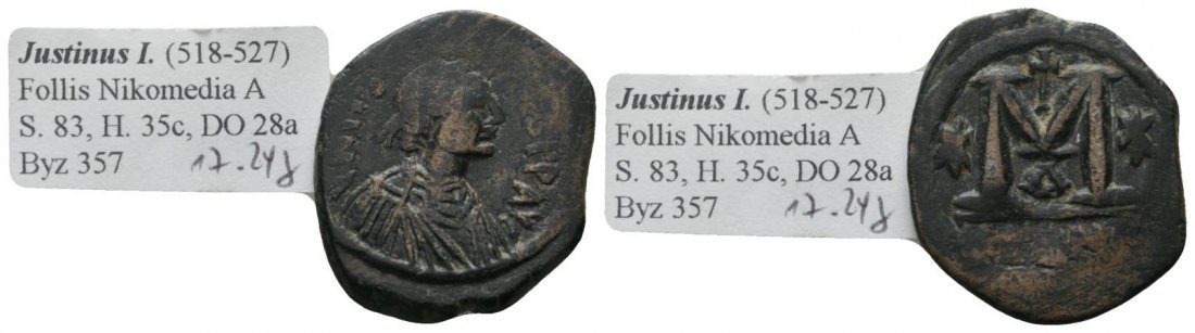  Antike, Byzanz, Bronze; 17,24 g   