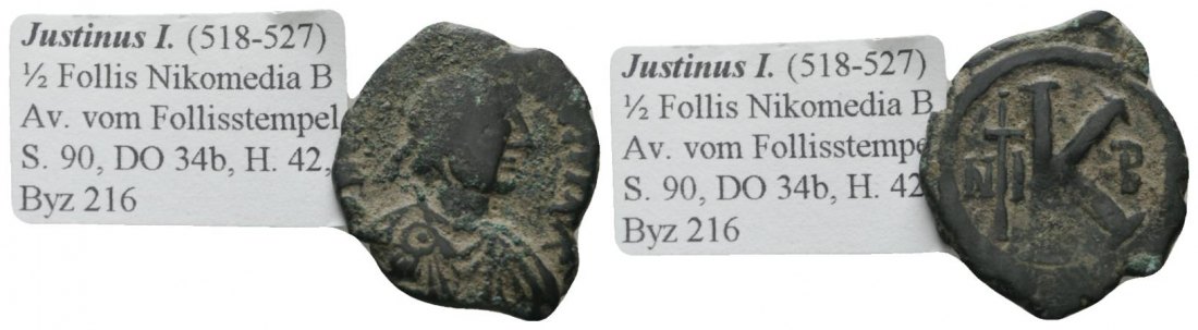  Antike, Byzanz, Kleinbronze; 7,35 g   
