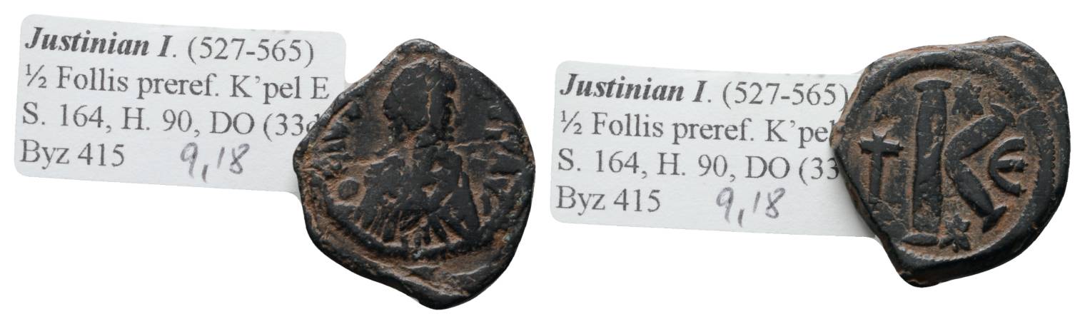 Antike, Byzanz, Kleinbronze; 9,18 g   