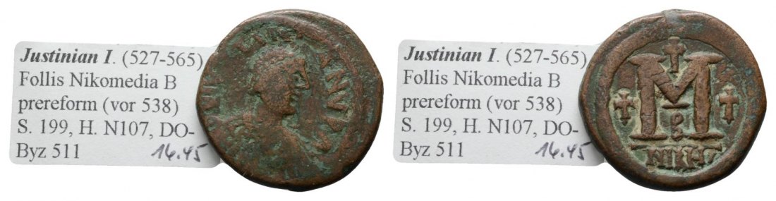  Antike, Byzanz, Bronze; 16,45 g   