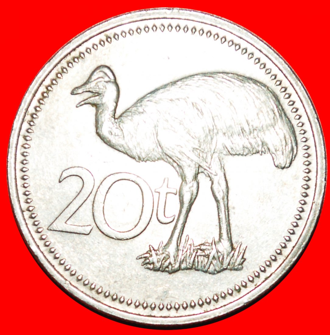 + GREAT BRITAIN BIRD: PAPUA NEW GUINEA ★ 20 TOEA 1975! LOW START ★ NO RESERVE!