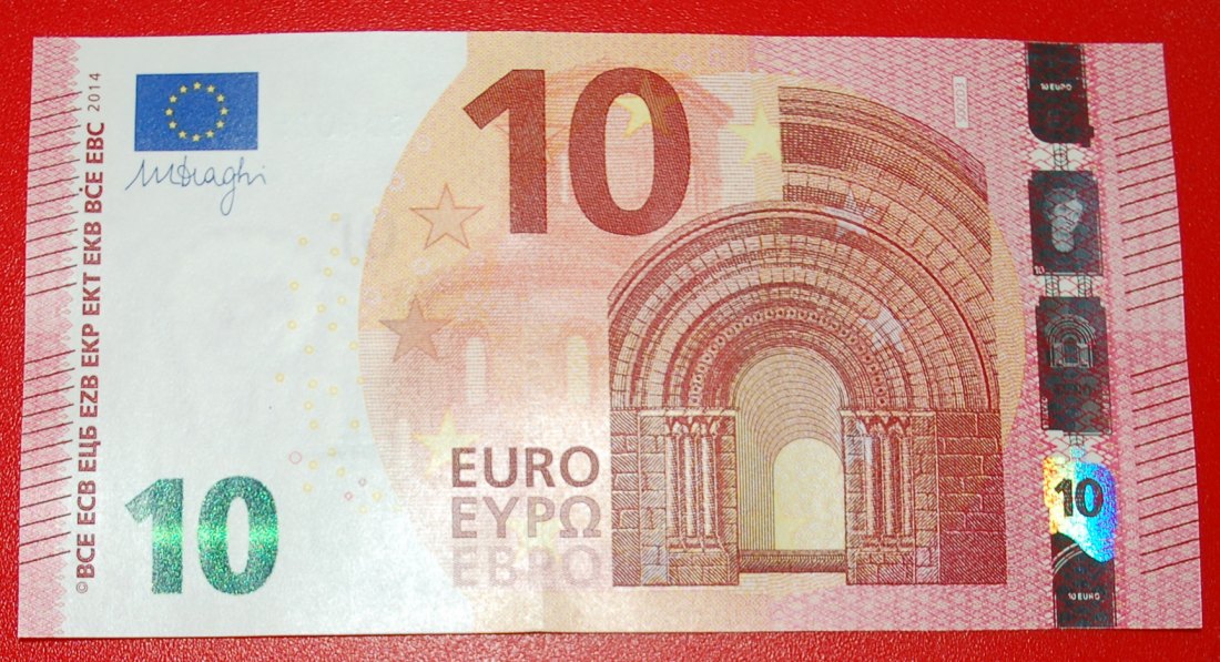  + NEW EUROPE russian TYPE: ITALY ★ 10 EURO 2014 PREFIX SD S002D3! UNC CRISP! LOW START ★ NO RESERVE!   