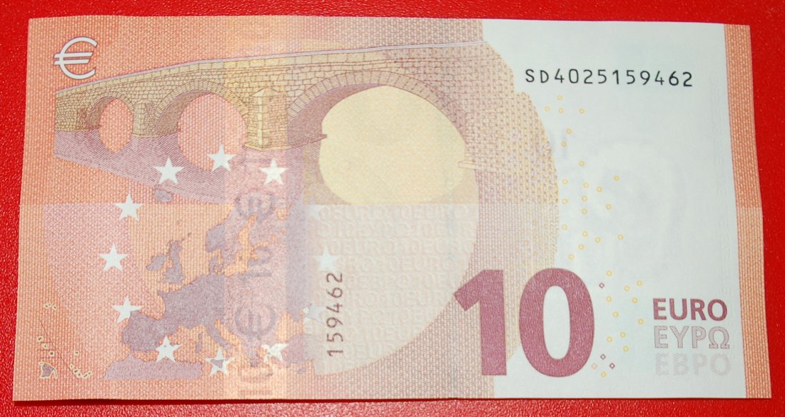  + NEW EUROPE russian TYPE: ITALY ★ 10 EURO 2014 PREFIX SD S002D3! UNC CRISP! LOW START ★ NO RESERVE!   