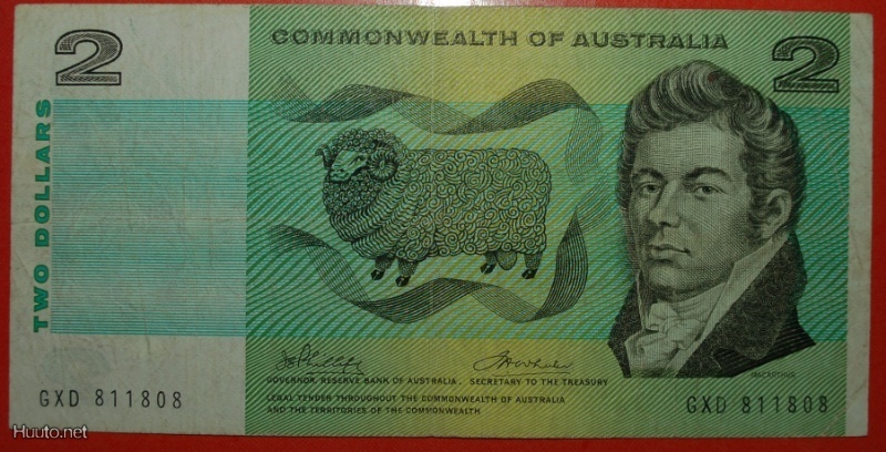  + AUSTRALISCHE BUND ★SCHAF★ 2 DOLLARS KEIN DATUM (1966-1972)! OHNE VORBEHALT!   