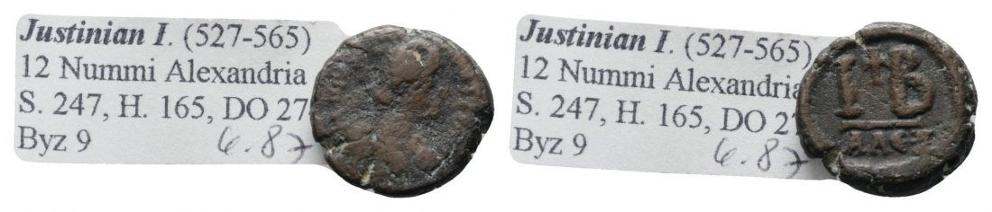  Antike, Byzanz, Kleinbronze; 6,87 g   