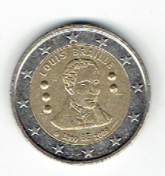  2 Euro Belgien 2009(Braille)(g1171)   