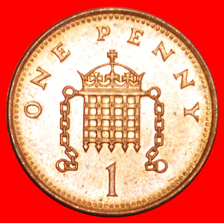  + PORTCULLIS: UNITED KINGDOM ★ 1 PENNY 1993 MINT LUSTER! SCARCE! LOW START ★ NO RESERVE!   