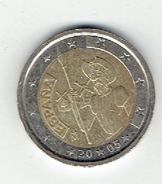  2 Euro Spanien 2005 ( Don Quichotte)(g1186)   