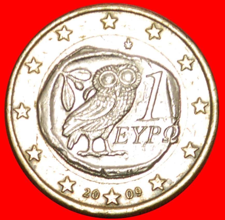 + NICHT-PHALLISCHE TYP (2007-2019): GRIECHENLAND ★ 1 EURO 2009! OHNE VORBEHALT!
