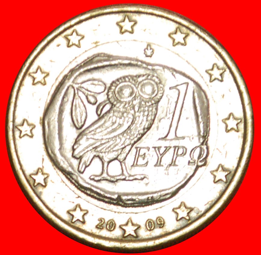  + NICHT-PHALLISCHE TYP (2007-2019): GRIECHENLAND ★ 1 EURO 2009! OHNE VORBEHALT!   