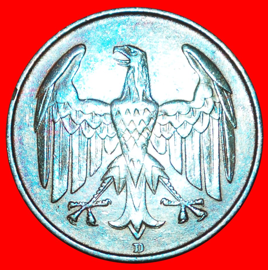  + UNGEWÖHNLICH: DEUTSCHLAND ★ 4 PFENNIG 1932D! OHNE VORBEHALT!   