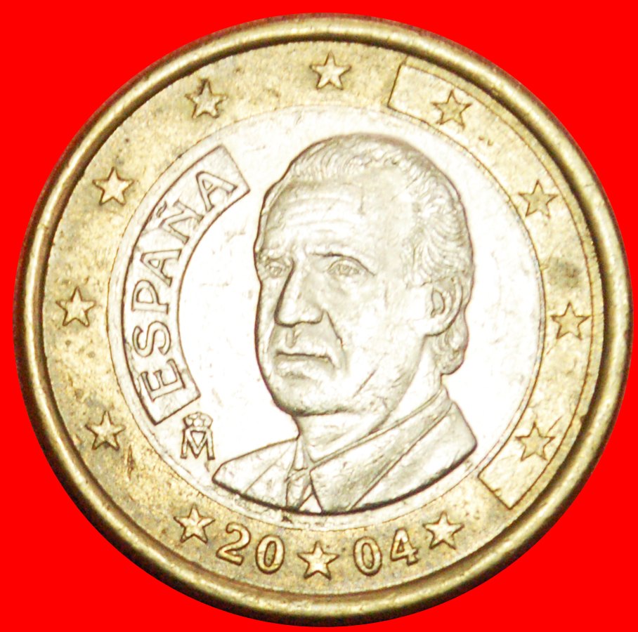  + PHALLISCHE TYP (1999-2006): SPANIEN ★ 1 EURO 2004! JUAN CARLOS I. (1975-2014) OHNE VORBEHALT!   