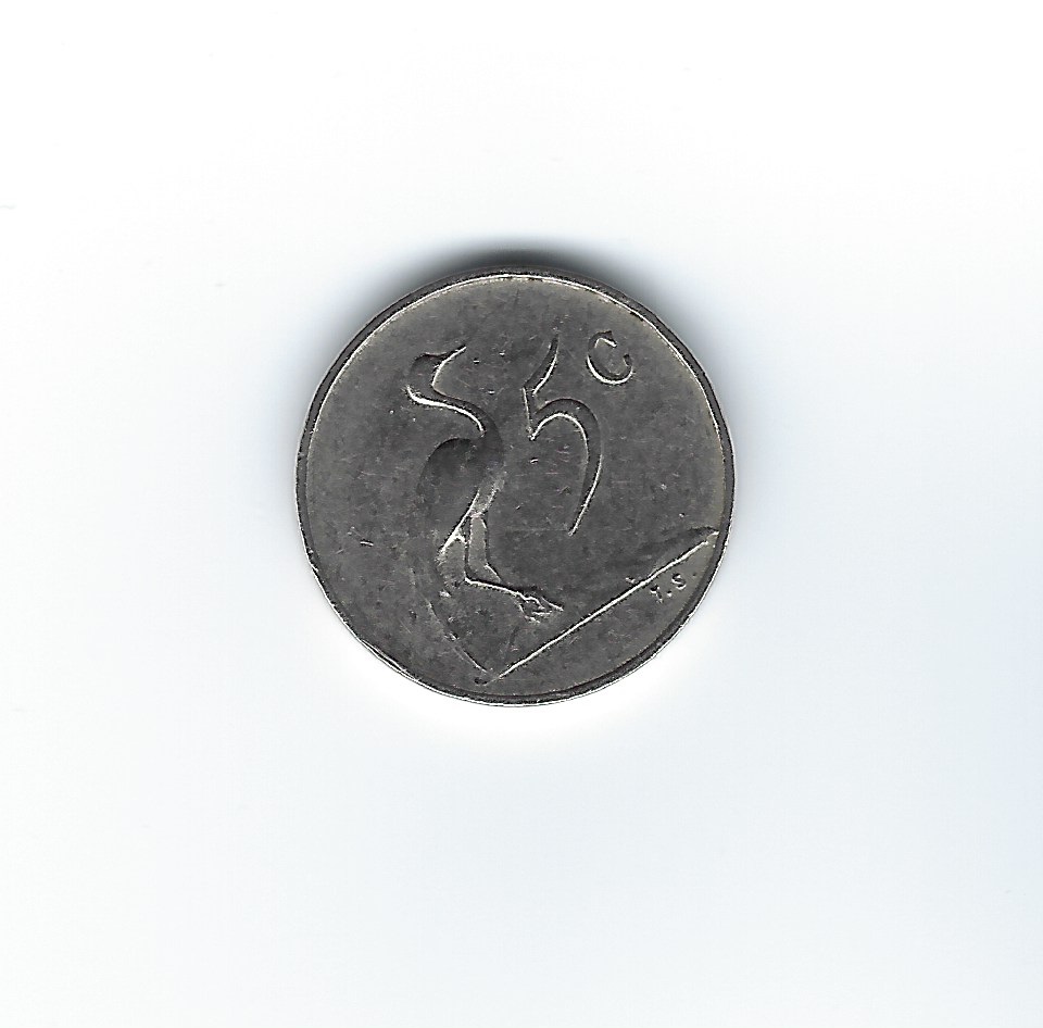  Südafrika 5 Cents 1965 Afrikaans   