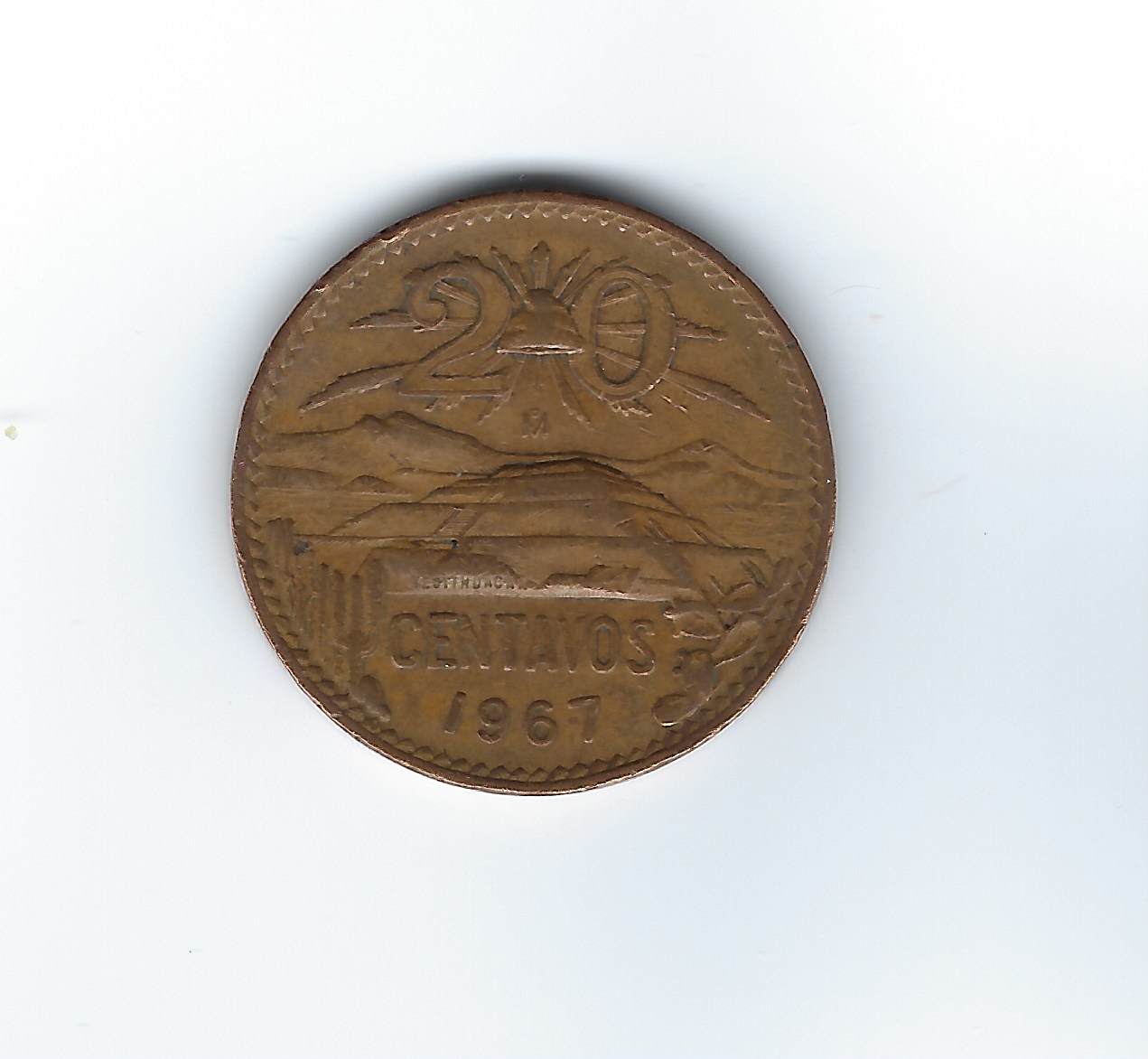  Mexiko 20 Centavos 1967   