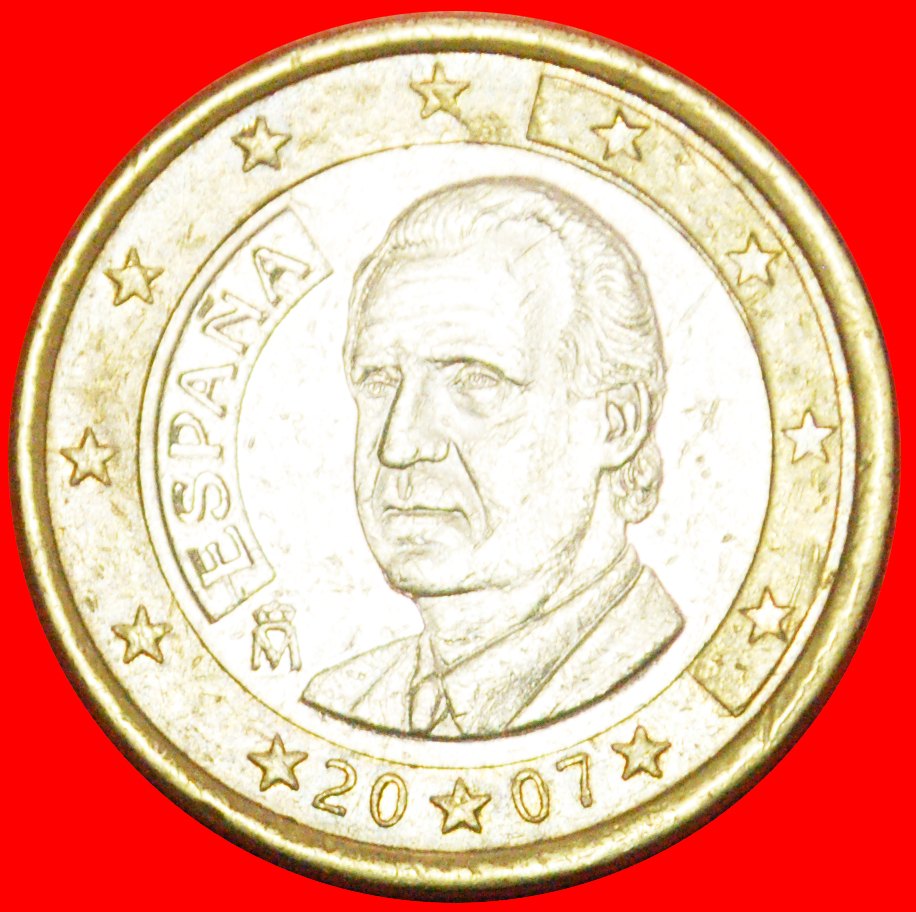  + NICHT-PHALLISCHE TYP (2007-2009): SPANIEN ★1 EURO 2007! JUAN CARLOS I. (1975-2014)★OHNE VORBEHALT!   