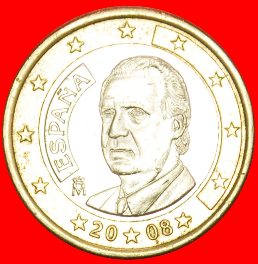  + NON-PHALLIC TYPE (2007-2009): SPAIN★1 EURO 2008! JUAN CARLOS I (1975-2014)★LOW START ★ NO RESERVE!   